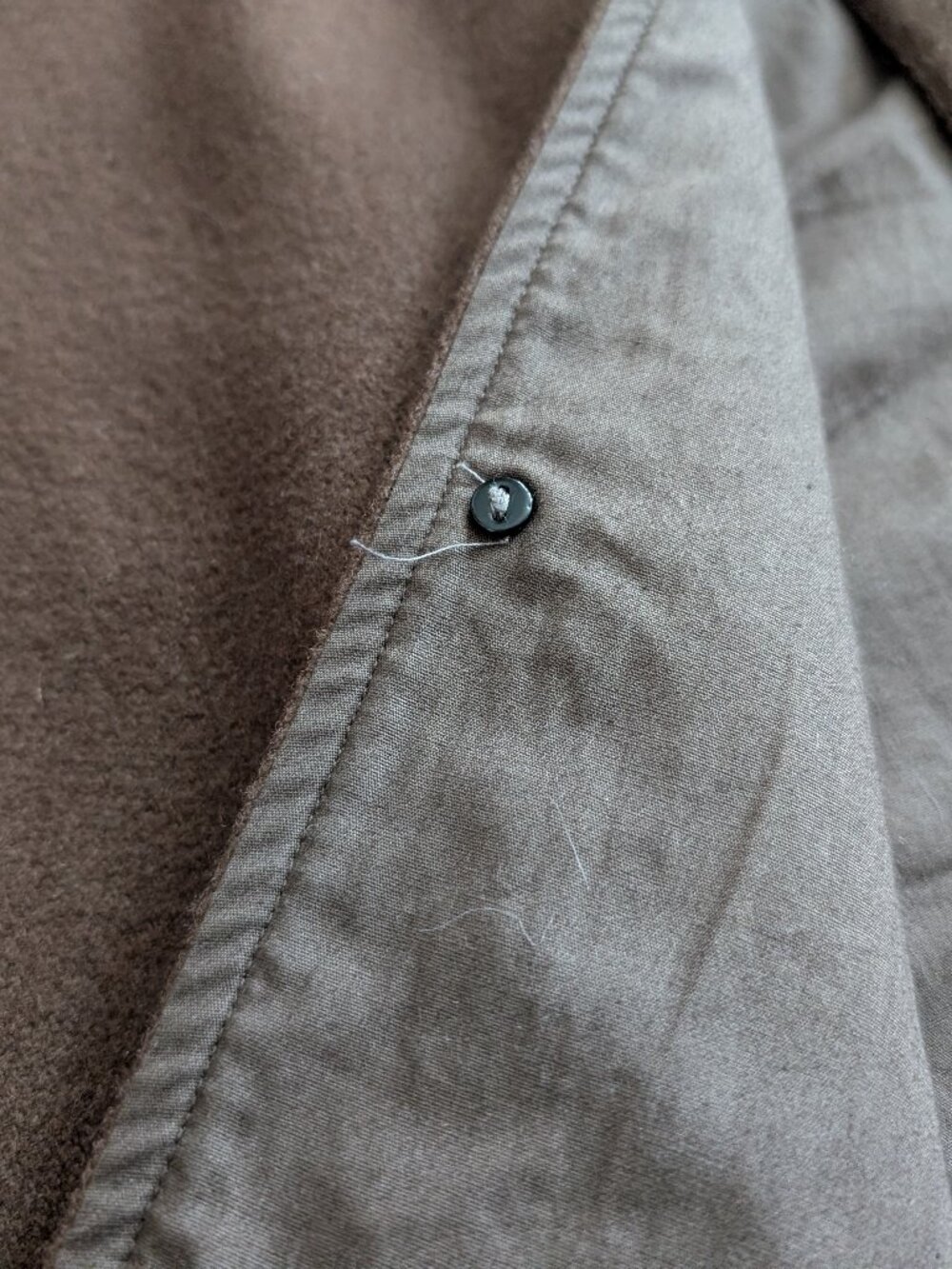 Postalco Free Arm Button Jacket 01 Solid Wool View 4